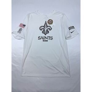 Nike New Orleans Saints Salute to Service White Dri-FIT Shirt Youth XL 18/20